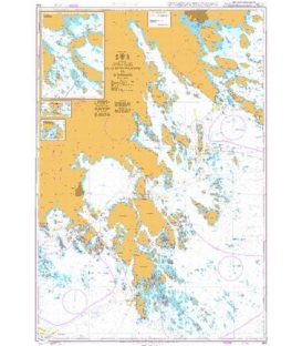 British Admiralty Nautical Chart 844 Lillhammarsgrund to Bokosund