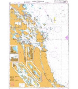 British Admiralty Nautical Chart 889 Vaddo to Oregrund