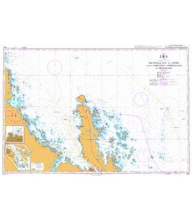 British Admiralty Nautical Chart 890 Grundkallen to Bjorn with Northern Approaches to Oregrund