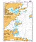 British Admiralty Nautical Chart 892 Gavle and Approaches