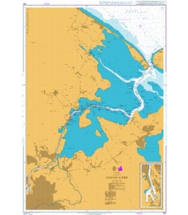 British Admiralty Nautical Chart 931 Odense Fjord