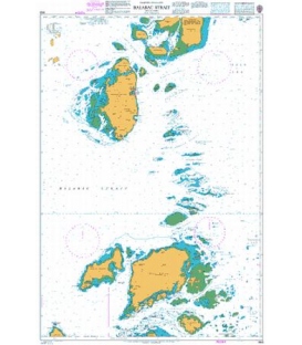 British Admiralty Nautical Chart 948 Balabac Strait