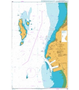British Admiralty Nautical Chart  986 Ko Si Chang and Si Racha to Laem Chabang