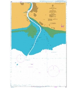 British Admiralty Nautical Chart 999 Approaches to Bangkok (Krung Thep)