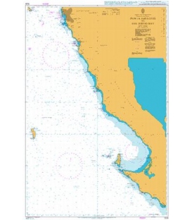 British Admiralty Nautical Chart 1029 Punta Abreojos to San Diego Bay
