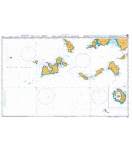 British Admiralty Nautical Chart 1037 Nisida Falkonera to Nisos Ios