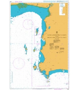 British Admiralty Nautical Chart 1046 Outer Approaches to Ports from Krung Thep to Map Ta Phut