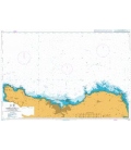 British Admiralty Nautical Chart 1114 Approaches to Cherbourg, Cap de la Hague to Pointe de Barfleur