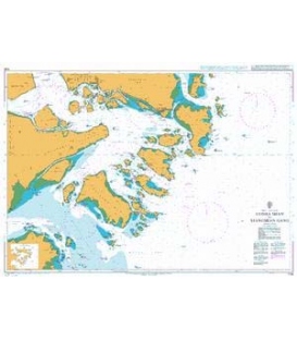 British Admiralty Nautical Chart 1126 Luojia Shan to Xiangshan Gang