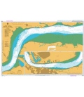 British Admiralty Nautical Chart 1186 River Thames Canvey Island to Tilbury
