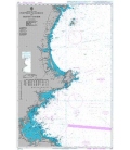 British Admiralty Nautical Chart 1227 Portsmouth Harbor to Boston Harbor