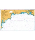 British Admiralty Nautical Chart 1267 Falmouth to Plymouth