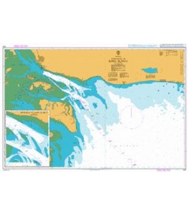 British Admiralty Nautical Chart 1331 Approaches to Bahia Blanca