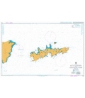 British Admiralty Nautical Chart 1332 Isla de los Estados and Estrecho de le Maire