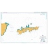 British Admiralty Nautical Chart 1332 Isla de los Estados and Estrecho de le Maire