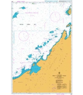 British Admiralty Nautical Chart 1338 Seria to Balabac Strait including Investigator Shoal