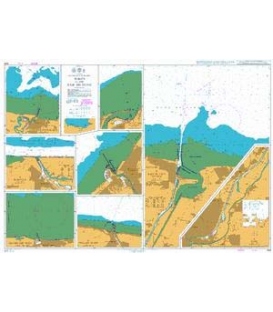 British Admiralty Nautical Chart 1349 Ports in the Baie de Seine