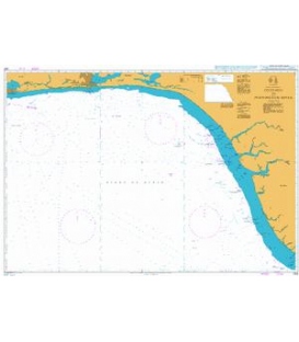 British Admiralty Nautical Chart 1385 Cotonou to Pennington River