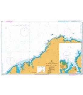 British Admiralty Nautical Chart 1400 Outer Approaches To Puerto Cristobal