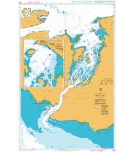 British Admiralty Nautical Chart 1420 Selat Sele
