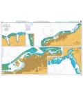 British Admiralty Nautical Chart 1436 Plans in Tahiti and Moorea