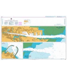 British Admiralty Nautical Chart 1447 Dublin and Dun Laoghaire