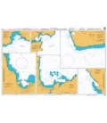 British Admiralty Nautical Chart 1490 Harbours in the Hawaiian Islands