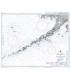 British Admiralty Nautical Chart 1500 Kodiak Island to Seguam Island