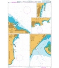 British Admiralty Nautical Chart 1515 Ports on the East Coast of Spain