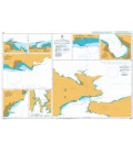 British Admiralty Nautical Chart 1526 Straits and Harbours in the Islands of Samos, Ikaria and Fournoi