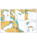 British Admiralty Nautical Chart 1531 Harbours in the Northern Dodekanisos