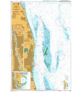 British Admiralty Nautical Chart 1534 Great Yarmouth and Approaches