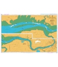 British Admiralty Nautical Chart 1540 River Shannon Shannon Airport to Limerick