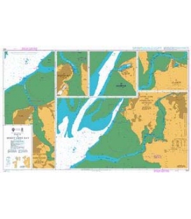 British Admiralty Nautical Chart 1552 Ports in Morecambe Bay