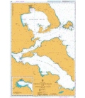 British Admiralty Nautical Chart 1556 Voreios Evvoikos Kolpos and Approaches to Volos