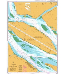 British Admiralty Nautical Chart 1604 Baoshan to Changshu Port