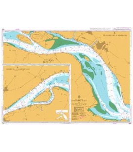 British Admiralty Nautical Chart 1605 Changshu Port to Huangshan Gang
