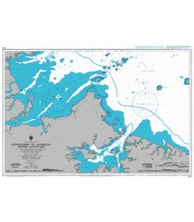 British Admiralty Nautical Chart 1649 Approaches to Sandakan including Labuk Bay