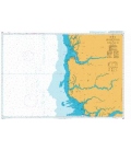 British Admiralty Nautical Chart 1664 Riviere Saloum to Ilheu de Caio