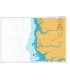 British Admiralty Nautical Chart 1664 Riviere Saloum to Ilheu de Caio