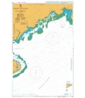 British Admiralty Nautical Chart 1673 Western Approaches to Suva Harbour