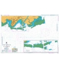 British Admiralty Nautical Chart 1674 Eastern Approaches to Suva Harbour