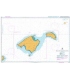 British Admiralty Nautical Chart 1703 Mallorca and Menorca