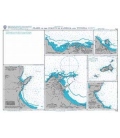British Admiralty Nautical Chart 1712 Plans on the Coasts of Algeria and Tunisia
