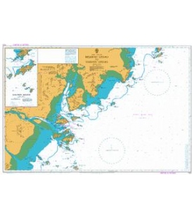 British Admiralty Nautical Chart 1721 Beiji Liedao to Taizhou Liedao