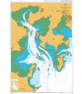 British Admiralty Nautical Chart 1736 Meizhou Wan