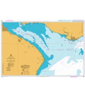 British Admiralty Nautical Chart 1749 Montevideo to Buenos Aires