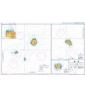 British Admiralty Nautical Chart 1769 Islands and Anchorages in the South Atlantic Ocean