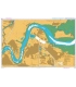 British Admiralty Nautical Chart 1835 River Medway Folly Point to Maidstone
