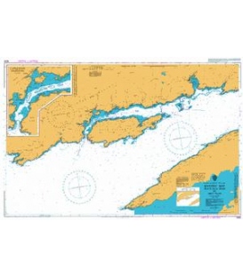 British Admiralty Nautical Chart 1840 Bantry Bay Black Ball Head to Shot Head
